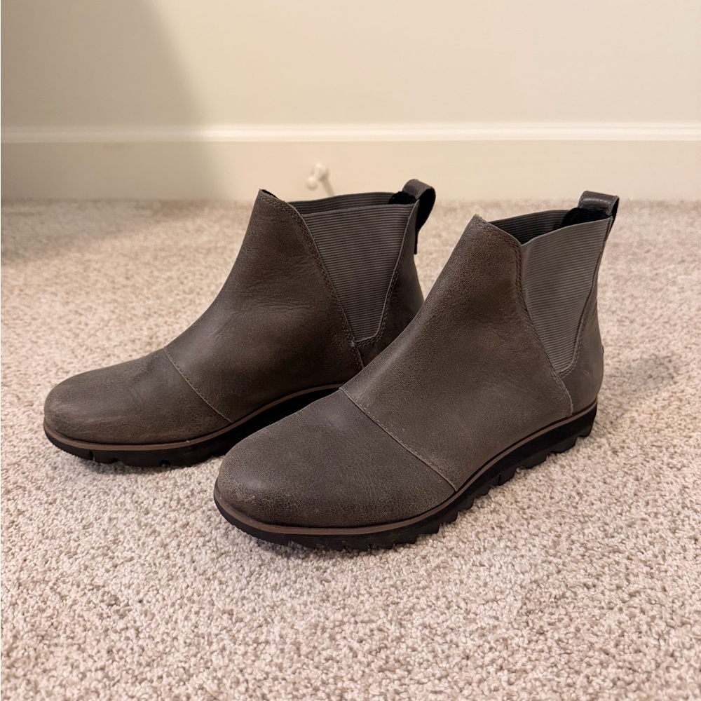 Sorel Gray Ankle Booties
